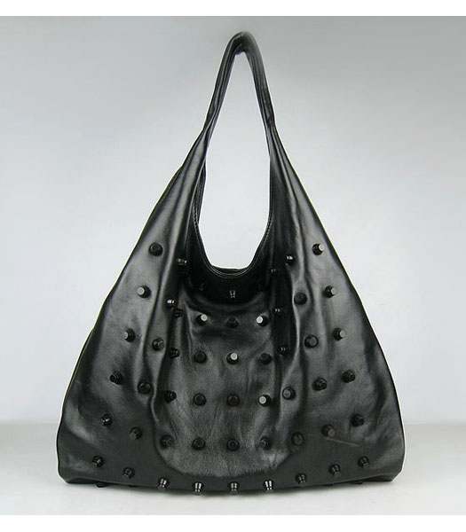 Alexander Wang Grande Studded Bag PM agnello nero